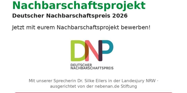 NBE in der Landesjury des Deutschen Nachbarschaftspreis